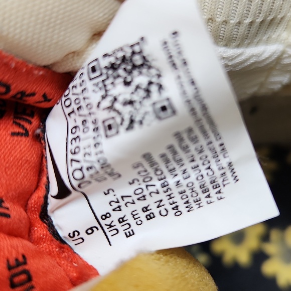 Nike Blazer '77 Jumbo Mid Sunflower Floral Hightop sneakers (m size 9) - Picture 13 of 13